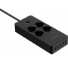 Orico stekkerdoos met 4x stopcontact + 5x USB / zwart - 1,5 meter