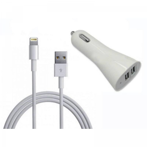 Autolader 2.1A USB + Apple Lightning