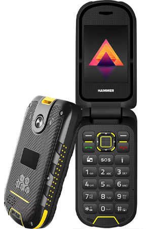 Hammer BOW 4G Dual Sim Flip Phone Black