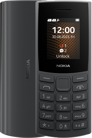 Nokia 105 4G 2024 Dual Sim Black
